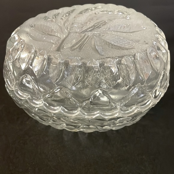 Echt Bleikristall lead crystal oval dish with lid - Picture 3 of 6